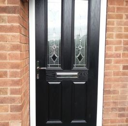 Black composite door: Click Here To View Larger Image